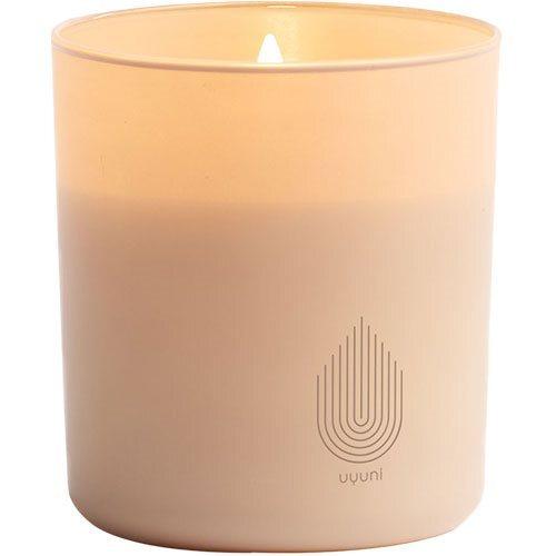 Beige Glaslys - LED Lys i Frostet Glas 9,2x10,2 cm