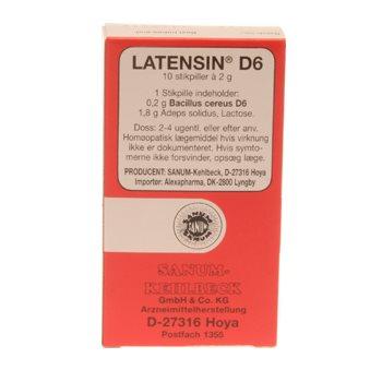 Latensin D6 Stikpiller - Homøopatisk Behandling 10 Stk