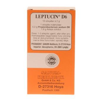 Leptucin D6 Stikpiller - Homøopatisk Behandling, 10 Stk