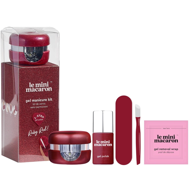 Le Mini Macaron Gel Manicure Kit   Ruby Red