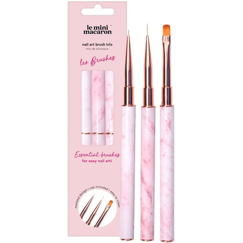 Le Mini Macaron Nail Art Brush Trio   Les Brushes