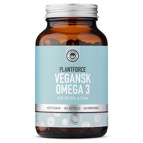 Plantforce Omega 3  Vegansk Epa   Dha    120 Kapsler