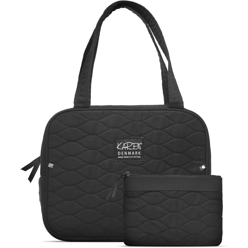 Gillian Jones Karen Set Eco Cotton   Black Quilt 10070 Ba3