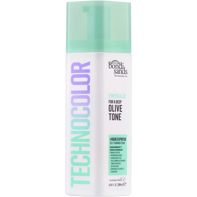 Bondi Sands Technocolor Self Tanning Foam Emerald Olive Tone 200 Ml