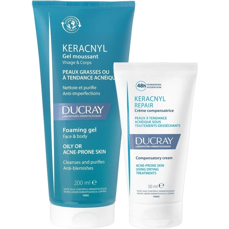 Ducray Keracnyl Cleanse   Care Duo