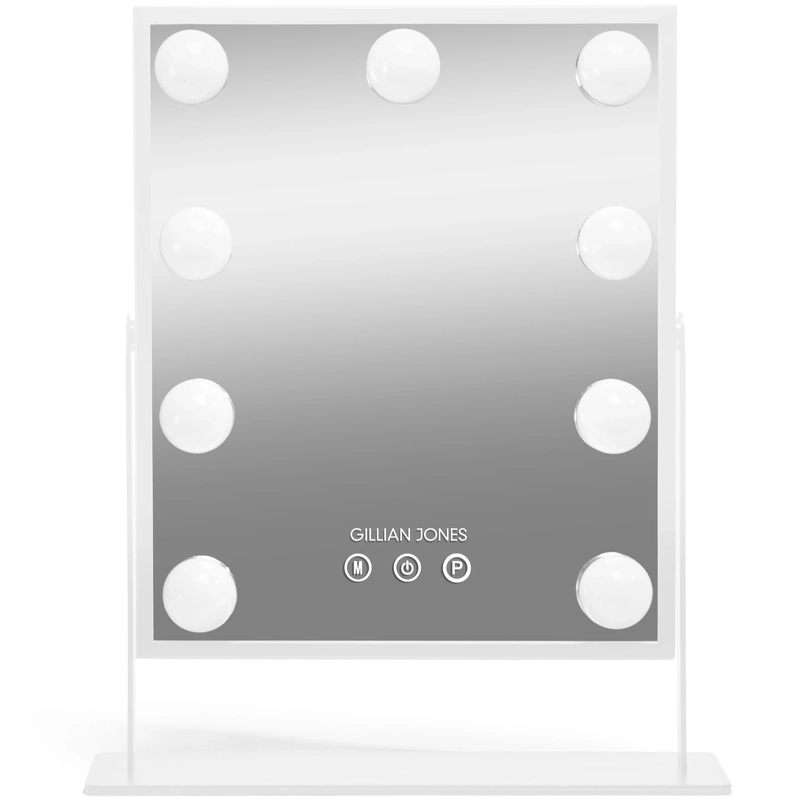 Gillian Jones Makeup Artist Mirror With Touch   9 Led Bulbs   White 10264 90
