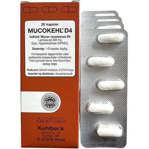 Sanum Mucokehl Kapsler D4   20 Kap